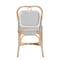 Baxton Studio Luciana Modern French Blue and White Weaving Natural Rattan Bistro Chair 232-13252-ZORO - alternate 2